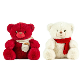 Visuel 1 du produit Ours avec écharpe Kalidou - 25 cm