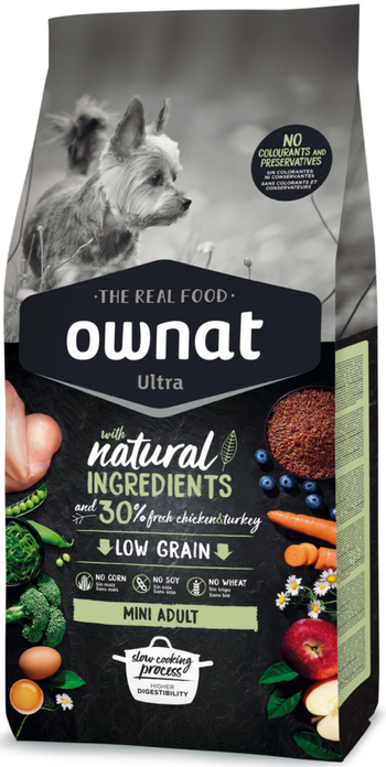 Visuel 1 du produit Croquette pour chien adulte de petite taille au poulet Ownat - 3 kg