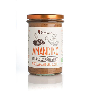 Visuel 1 du produit Purée d’amandes complètes grillées "amandino"Damiano 275g