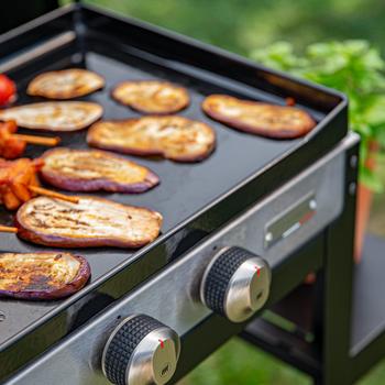 Visuel 1 du produit La Plancha Française gaz 250 duo noire 92 x 47 x 105 cm