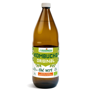 Visuel 1 du produit Kombucha original thé vert en bouteille de verre Germline - 1 litre