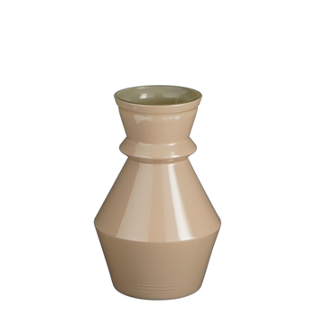 Visuel 1 du produit Vase Ashton coloris taupe en verre recyclé - Ø 16 cm