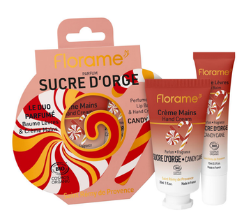 Visuel 1 du produit Coffret duo parfumé sucre d'orge coloris rouge Cosmos Organic