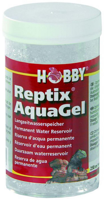 Visuel 1 du produit Réservoir d'eau permanent coloris transparent cristaux rétenteurs d'eau Hobby Reptix Aqua Gel - 250 ml