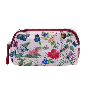 Visuel 1 du produit Petite trousse matelassée Cartesdart Papillons - 16,5 x 13,5 cm