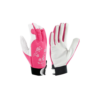 Visuel 1 du produit Gants Jardy cuir et élasthanne coloris Rose Taille 6