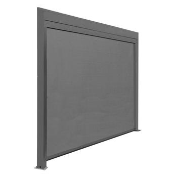 Visuel 1 du produit Rideau extérieur pour pergolas bioclim coloris gris - 3 m