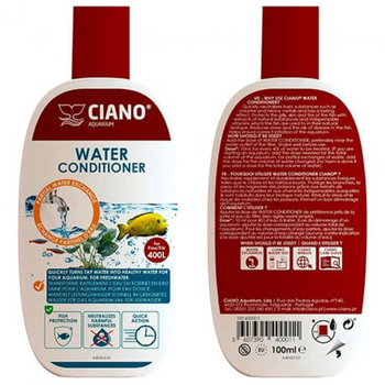 Visuel 1 du produit Conditionneur d'eau pour aquarium, 100ml, CIANO - traitement optimal de l'eau