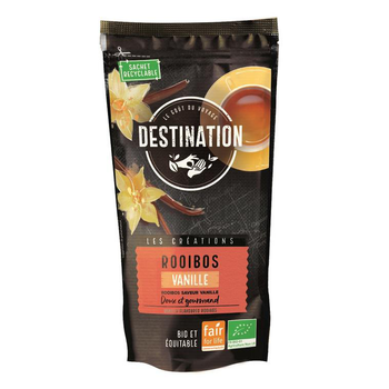 Visuel 1 du produit Thé rouge rooibos vanille équitable Destination – 100 g