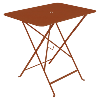 Visuel 1 du produit Table pliante en acier Bistro Fermob 77 x 57x 74 cm Orange confite