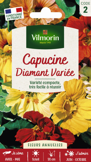 Visuel 1 du produit Graines de Capucine Diamant variée Vilmorin - graines à semer