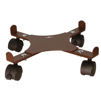 Visuel 1 du produit Support 4 roulettes extensible fer vieilli 34 à 51 cm