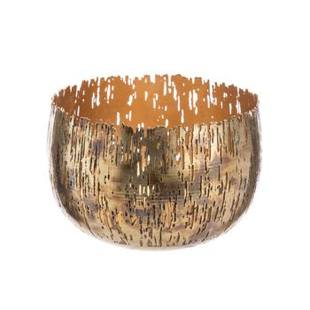Visuel 1 du produit Coupelle branchage en métal bronze - Ø 13 x H 8 cm