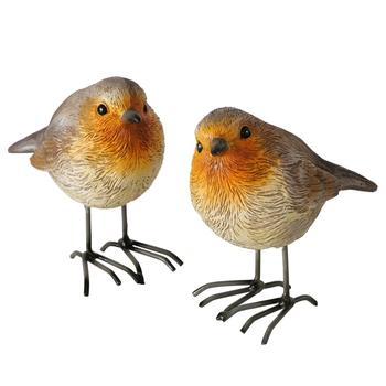Visuel 1 du produit Figurine oiseau en fer et résine synthétique Kehly - 9,5 x 5 x 9 cm