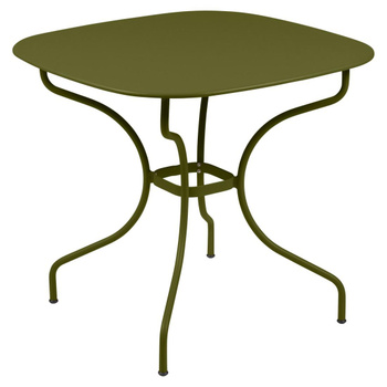 Visuel 1 du produit Table carronde Opera + coloris marron en acier Fermob - Ø 82 x 74 cm