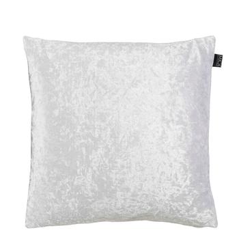 Visuel 1 du produit Coussin en velours polyester brillant crème - 45 x 45 cm