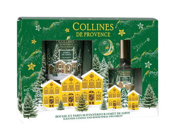 Visuel 1 du produit Coffret bougie et parfum d’intérieur Forêt de sapin Collines de Provence - 75 g + 50 ml