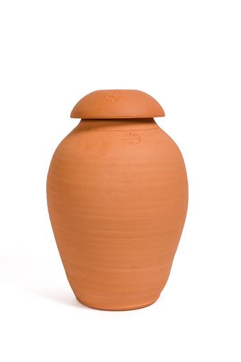 Visuel 1 du produit Ollas coloris orange en terre cuite 20 L Poterie Jamet - Ø 28,5 x 39 cm