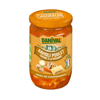 Visuel 1 du produit Raviolis au poulet d'origine française DANIVAL 670 g