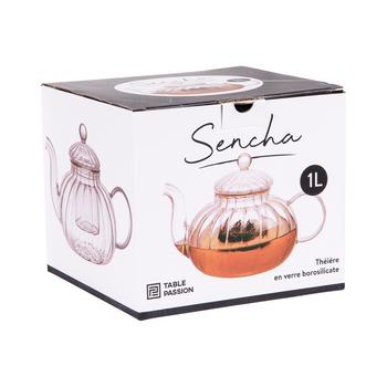 Visuel 1 du produit Théière en verre borosilicate transparent Sencha - 1 L