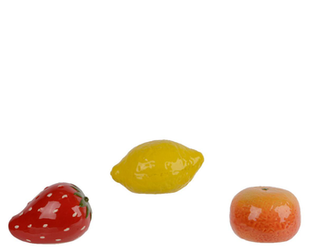 Visuel 1 du produit Fruit décoratif en porcelaine - Ø 9 x H 6,5 cm