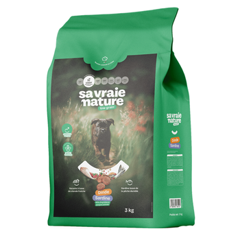 Visuel 1 du produit Croquettes pour chiot grande race Sa Vraie Nature dinde & sardine 3 kg
