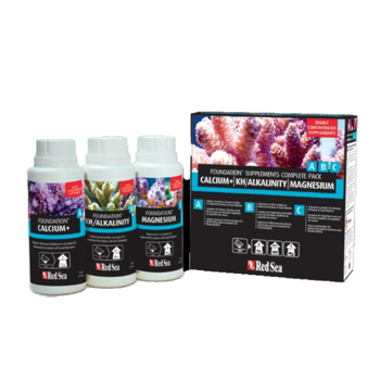 Visuel 1 du produit Kit de suppléments pour nano aquarium RED SEA - Ca, KH, Mg - 3x250 ml