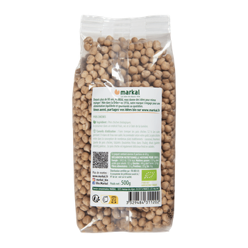Visuel 1 du produit Pois chiches bio en sachet de 500 g