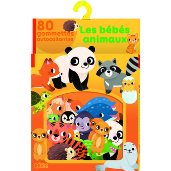 Visuel 1 du produit Livre gommettes autocollantes "Les bébés animaux" aux Éditions Lito