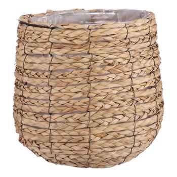 Visuel 1 du produit Panier rond coloris marron en jute Avalon Mica Decorations - 31 x Ø 30 cm