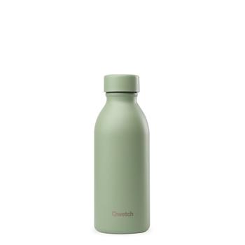 Visuel 1 du produit Bouteille isotherme en inox recyclé Qwetch Icon Matt vert tilleul - 500 ml