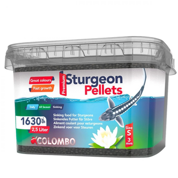 Visuel 1 du produit Nourriture granulés pour esturgeons, 3mm, COLOMBO BASSIN - Modèle Food S, 1630g - 2,5L