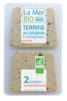 Visuel 1 du produit Terrine de saumon & fromage blanc bio 2 tranches La Mer bio - 120 g