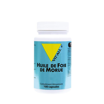 Visuel 1 du produit Huile de foie de morue vit’all + en format de 100 capsules