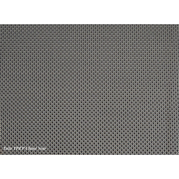 Visuel 1 du produit Chaise pliante chiné noire en aluminium et toile Proloisirs Thema