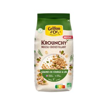 Visuel 1 du produit Céréales bio graines de courge et de lin Grillon d'Or Krounchy - 500 g