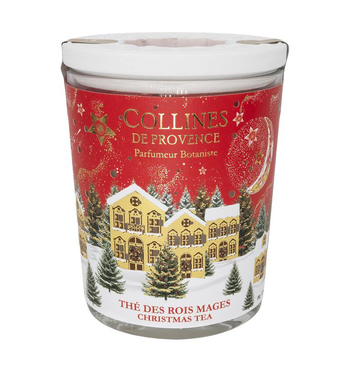 Visuel 1 du produit Bougie parfumée cire végétale Thé des rois mages Collines de Provence - 180 g