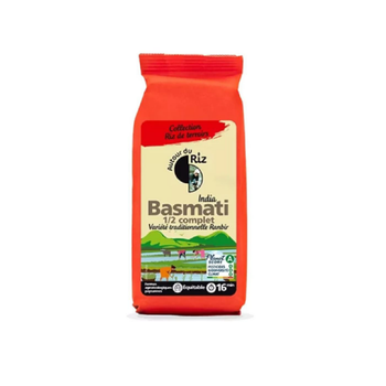 Visuel 1 du produit Riz basmati 1/2 complet Autour du Riz - 500 g