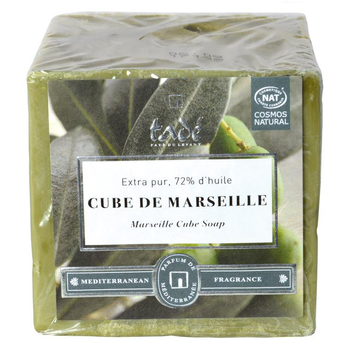 Visuel 1 du produit Cube de savon bio TadÃ© Tradition de Marseille - 300 g