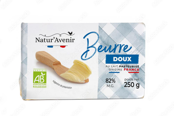 Visuel 1 du produit Beurre doux bio Natur’Avenir – 250 g