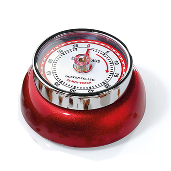 Visuel 1 du produit Minuteur en acier coloris rouge Zassenhaus Speed - Ø 9,2 x H 4 cm