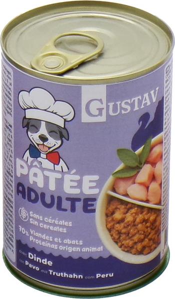 Visuel 1 du produit Pâtée pour chien adulte à la dinde sans céréales complète Bubimex Gustav - 400 g