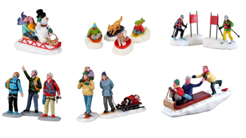 Visuel 1 du produit Scénette avec figurines pour village de Noël Lemax Vail village