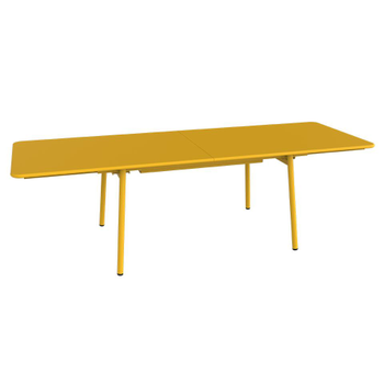 Visuel 1 du produit Table extensible Monceau coloris orange en acier Fermob - 165/255 x 74 cm