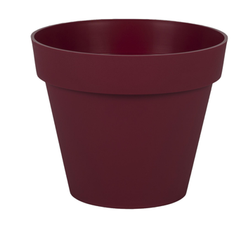 Visuel 1 du produit Pot rond en polypropylène rouge Bourgogne Eda Toscane 3 L - Ø 20 x H 17 cm