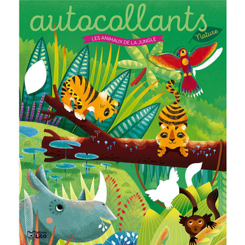 Visuel 1 du produit Les autocollants nature - Les animaux de la jungle. Editions Lito
