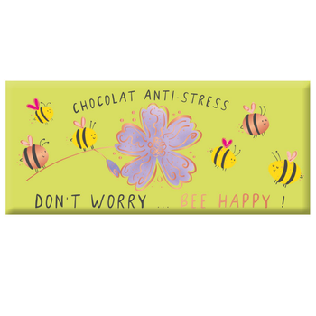 Visuel 1 du produit Mini tablette chocolat lait « Chocolat Anti-Stress » Art Grafik - 30 g