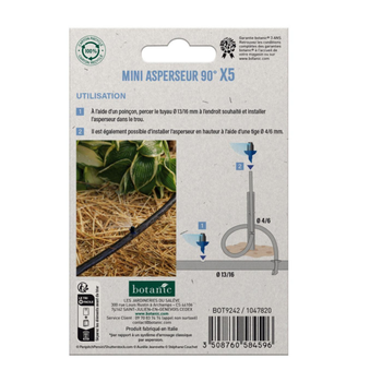 Visuel 1 du produit 5 mini asperseurs 90° botanic® - Arrosage goutte à goutte