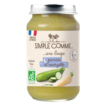 Visuel 1 du produit Pot bonne nuit soupe panais courgette bio Simple Comme - 190g