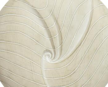 Visuel 1 du produit Statue ronde en fibre argile coloris blanc cassé Decoris - 51 x 25 x 64,5 cm